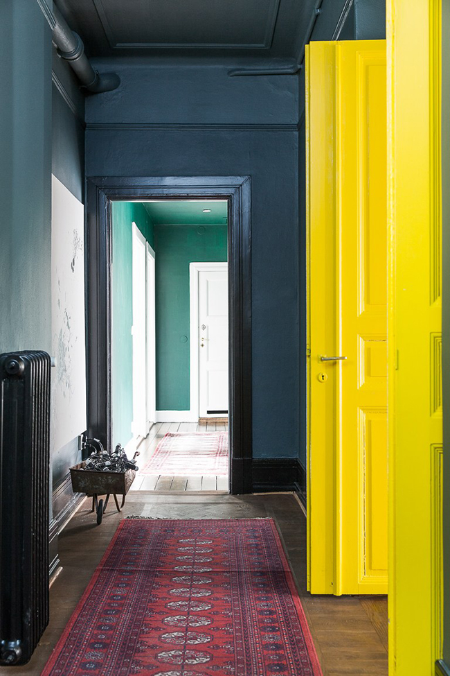 Emerald Walls // Yellow Door