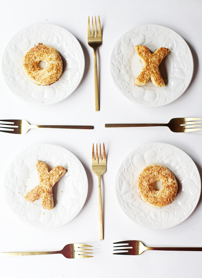 Tic Tac Toe Valentine's Day Doughnuts