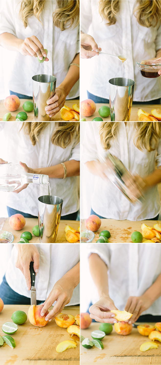 Peach Please Cocktail | Project Sip via IHOD