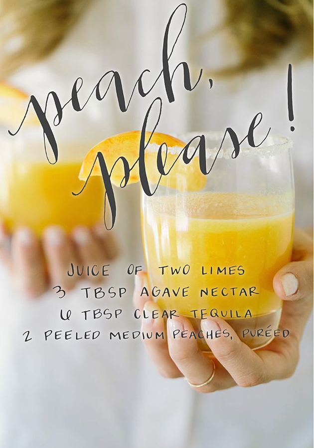 Peach, Please! Cocktail by Project Sip via IHOD
