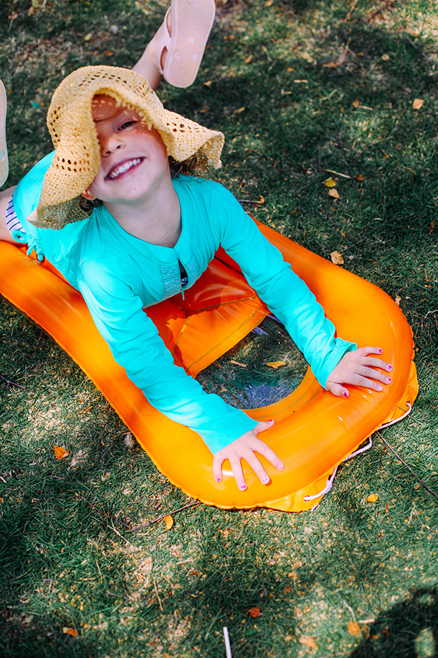Swim sledding