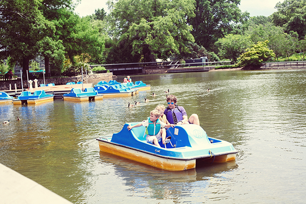 Paddle boating
