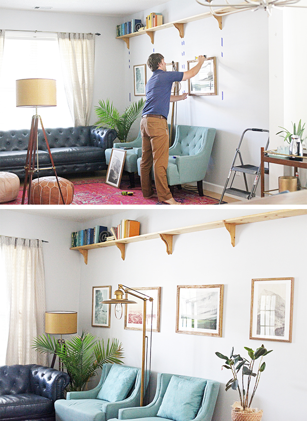 Tip for hanging gallery wall art