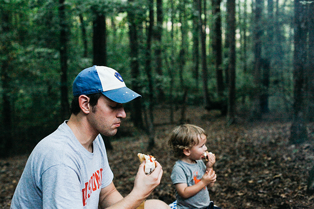 hotdogs by the campfire