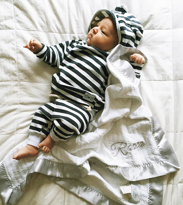 little striped bear cub