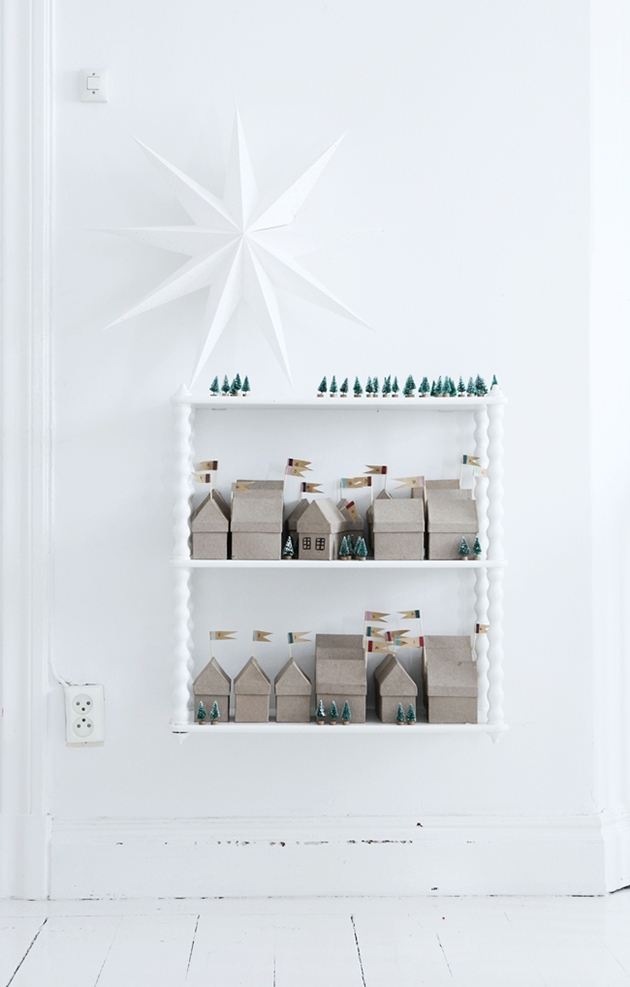 boxed house advent calendar