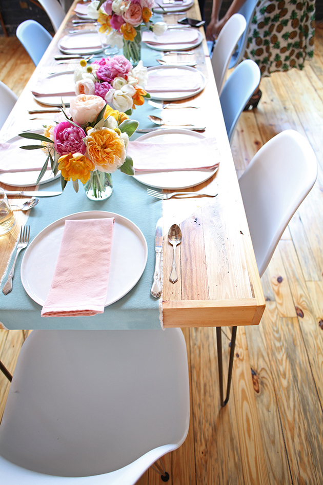 spring table setting