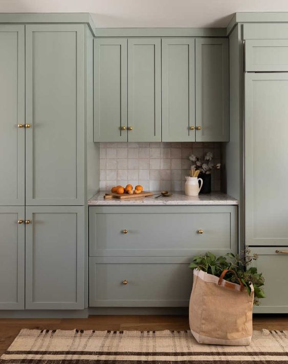 pastel kitchen cabinets