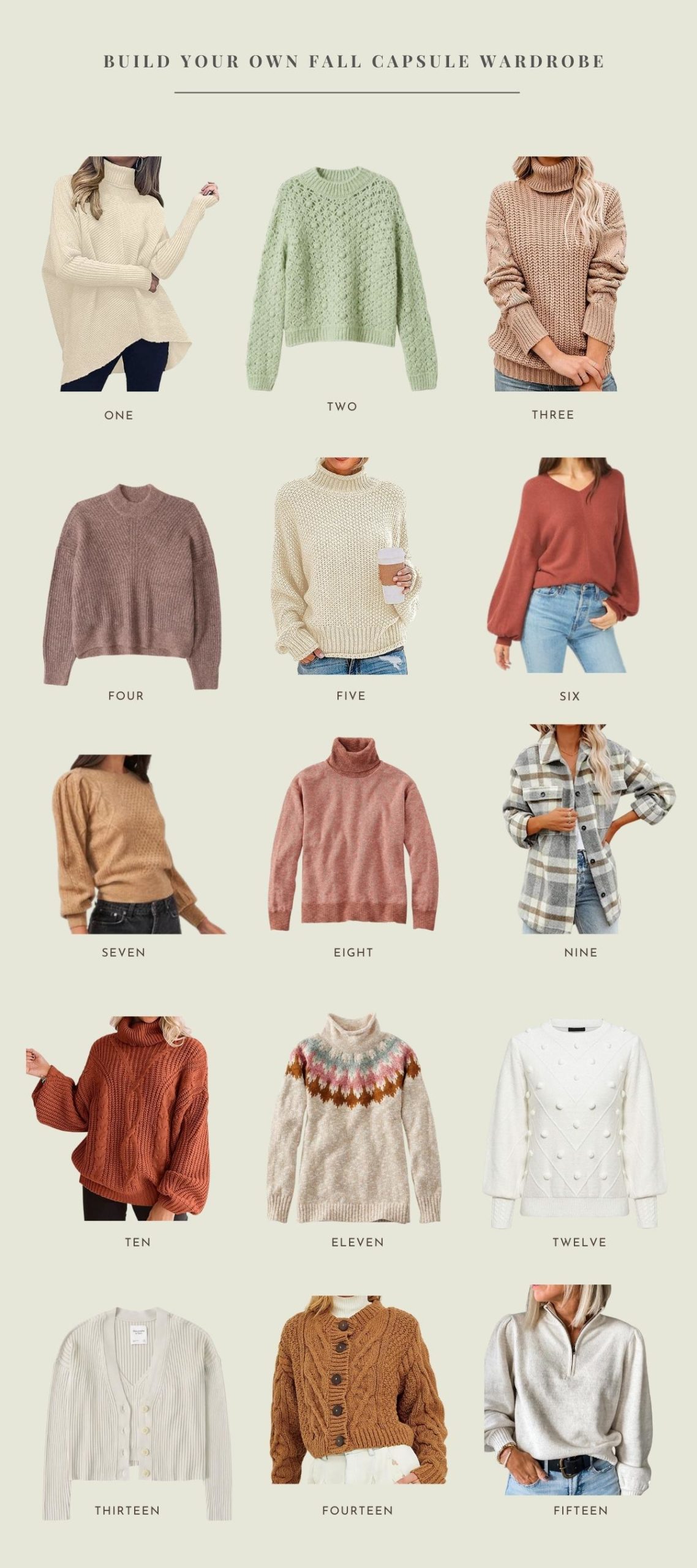 fall capsule wardrobe