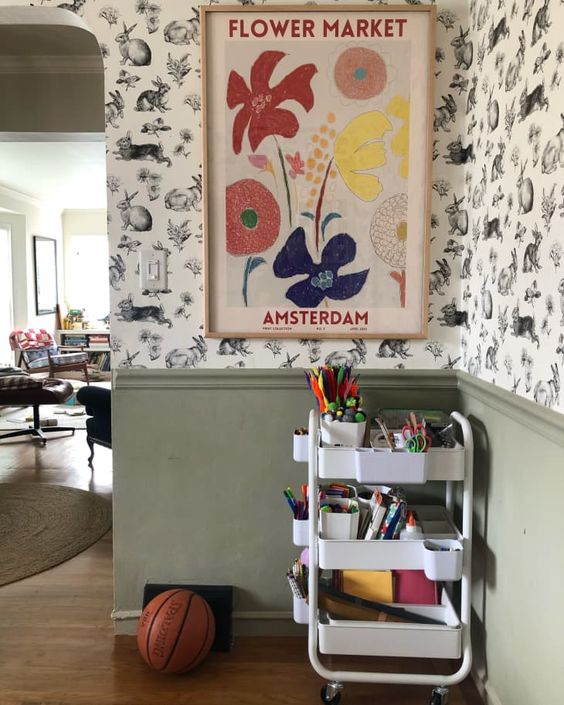 kids art supplies storage