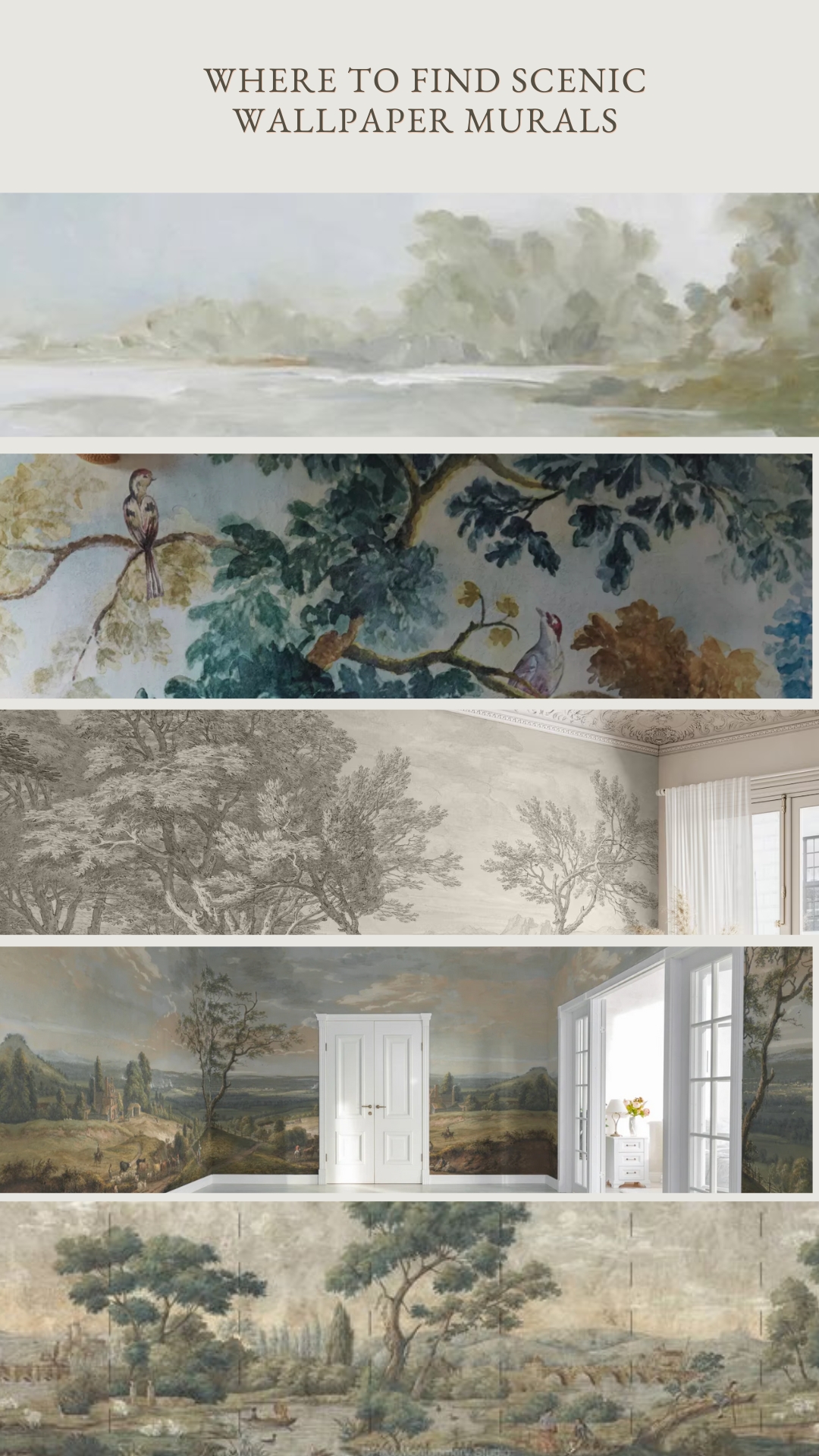 scenic wallpaper murals