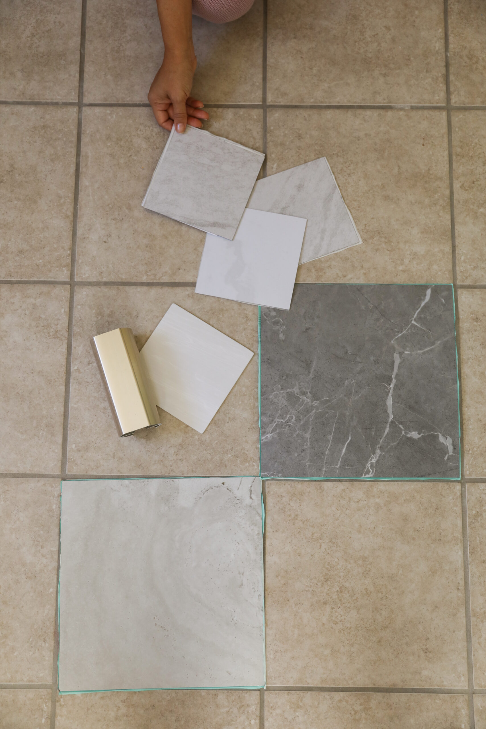 peel and stick floor tile samples